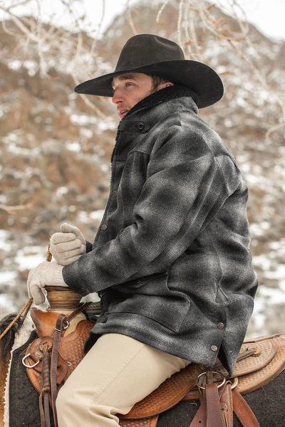 Wool Coat With Shearling Collar - Schaefer Outfitter